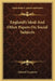 England's Ideal And Other Papers On Social Subjects by Edward Carpenter