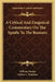 A Critical And Exegetical Commentary On The Epistle To The Romans by William Sanday, Arthur C. Headlam