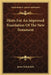 Hints For An Improved Translation Of The New Testament by James Scholefield