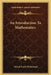 An Introduction To Mathematics by Alfred North Whitehead