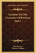 Lectures On The Geometry Of Position Part I by Theodor Reye, Thomas F. Holgate