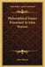 Philosophical Essays Presented To John Watson by John Watson