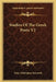 Studies Of The Greek Poets V2 by John Addington Symonds