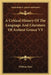 A Critical History Of The Language And Literature Of Antient Greece V3 by William Mure