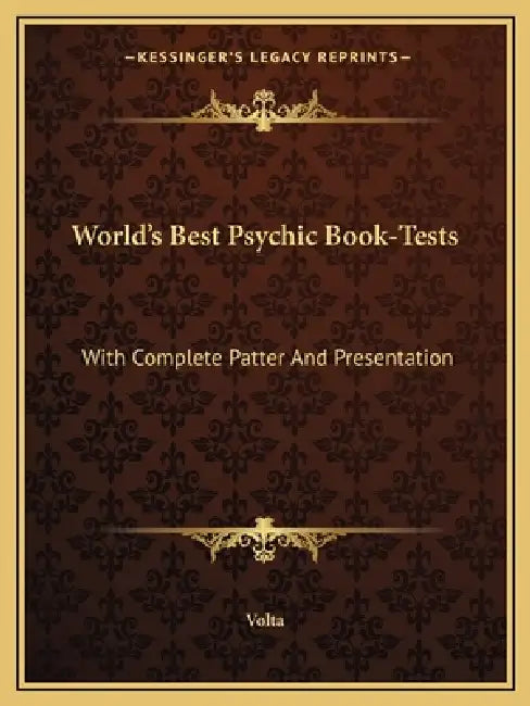 World's Best Psychic Book-Tests: With Complete Patter And Presentation by Volta