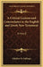 A Critical Lexicon and Concordance to the English and Greek New Testament: N thru Z by Ethelbert W. Bullinger