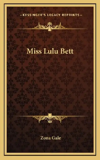 Miss Lulu Bett by Zona Gale