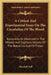 A Critical And Experimental Essay On The Circulation Of The Blood: Especially As Observed In The Minute And Capillary Vessels Of The Batrachia And Of by Marshall Hall