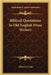 Biblical Quotations In Old English Prose Writers by Albert S. Cook