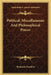 Political, Miscellaneous And Philosophical Pieces by Benjamin Franklin