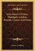 Lyric Poetry Of Glees, Madrigals, Catches, Rounds, Canons And Duets by Thomas L. Bellamy