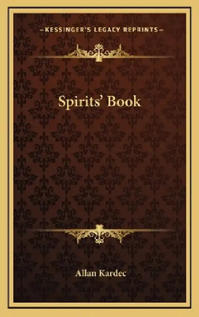 Spirits' Book by Allan Kardec