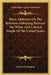 Three Addresses On The Relations Subsisting Between The White And Colored People Of The United States by Frederick Douglass