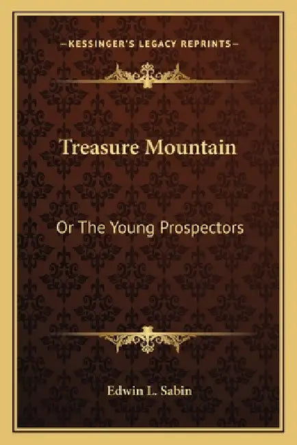 Treasure Mountain: Or The Young Prospectors by Edwin L. Sabin