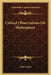 Critical Observations On Shakespeare by John Upton