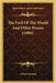 The Fool Of The World And Other Poems (1906) by Arthur Symons