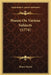 Poems On Various Subjects (1774) by Henry Norris