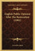 English Public Opinion After The Restoration (1902) by Gerald B. Hurst