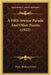 A Fifth Avenue Parade And Other Poems (1922) by Percy Stickney Grant