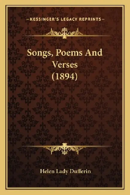 Songs, Poems And Verses (1894) by Helen Lady Dufferin