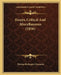 Essays, Critical And Miscellaneous (1856) by Thomas Babington Macaulay