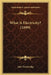 What Is Electricity? (1899) by John Trowbridge
