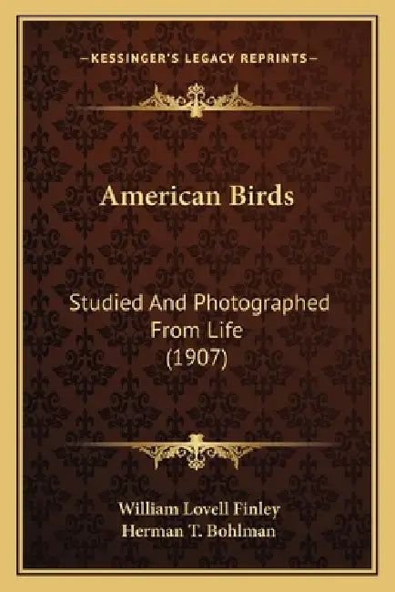 American Birds: Studied And Photographed From Life (1907) by William Lovell Finley, Herman T. Bohlman