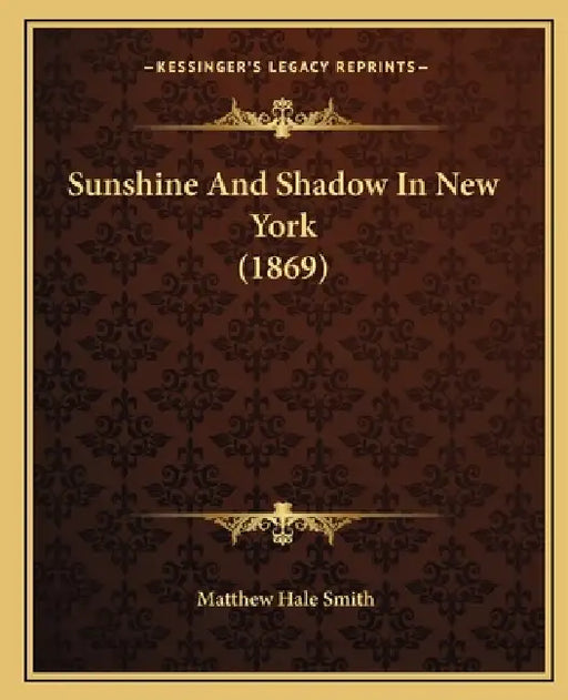 Sunshine And Shadow In New York (1869) by Matthew Hale Smith