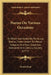 Poems on Various Occasions: To Which Are Added by Particular Desire, Three Letters on Moral Subjects and Four Speeches Delivered at a Literary Soc by Daniel Foot