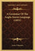 A Grammar Of The Anglo-Saxon Language (1853) by Louis F. Klipstein