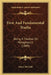 First And Fundamental Truths: Being A Treatise On Metaphysics (1889) by James McCosh