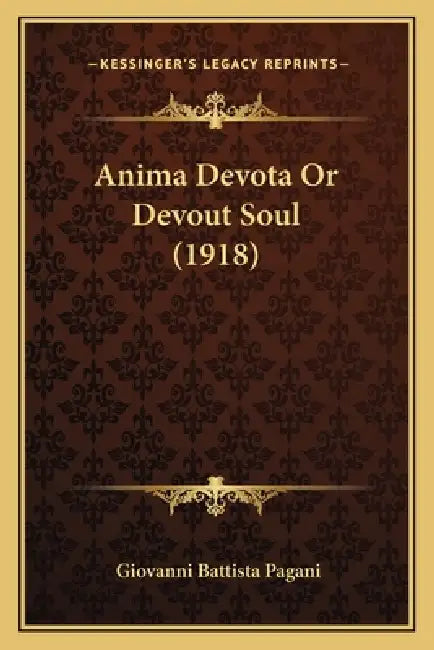 Anima Devota Or Devout Soul (1918) by Giovanni Battista Pagani