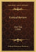 Critical Review: Part Two (1900) by William Makepeace Thackeray