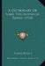 A Dictionary Of Some Theosophical Terms (1910) by Powis Hoult