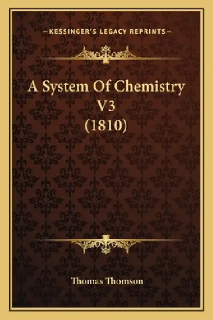 A System Of Chemistry V3 (1810) by Thomas Thomson