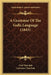 A Grammar Of The Galla Language (1845) by Carl Tutschek, Lawrence Tutschek