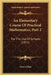 An Elementary Course Of Practical Mathematics, Part 2: For The Use Of Schools (1851) by James Elliot