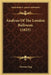 Analysis Of The London Ballroom (1825) by Thomas Tegg
