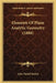 Elements Of Plane Analytic Geometry (1888) by John Daniel Runkle