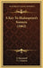A Key To Shakespeare's Sonnets (1862) by D. Barnstorff, T. J. Graham