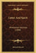 Letter And Spirit: Winchester Lectures (1880) by Richard Metcalf
