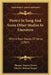 Poetry In Song And Some Other Studies In Literature: With A Few Pieces Of Verse (1907) by Thomas Emmet Dewey, Charles Moreau Harger