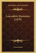 Lancashire Memories (1879) by Louisa Potter