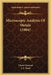 Microscopic Analysis Of Metals (1904) by Floris Osmond, J. E. Stead