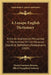 A Lenape-English Dictionary: From An Anonymous Manuscript In The Archives Of The Moravian Church At Bethlehem, Pennsylvania (1889) by Daniel Garrison Brinton, Albert Seqaqkind Anthony