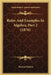 Rules And Examples In Algebra, Part 2 (1876) by Thomas Dalton