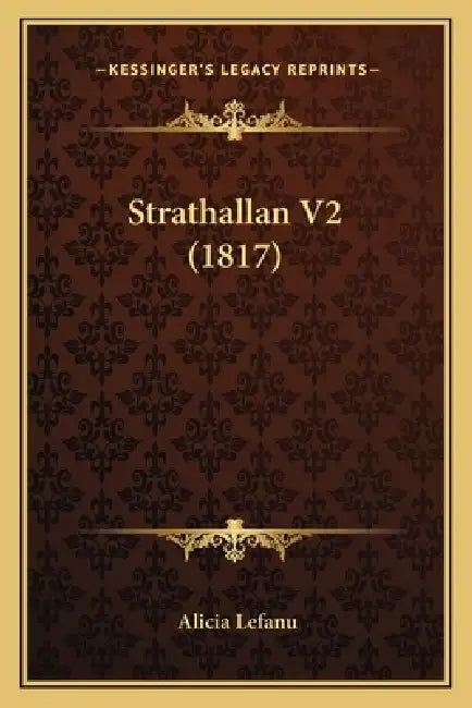 Strathallan V2 (1817) by Alicia Lefanu