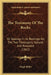 The Testimony Of The Rocks: Or Geology In Its Bearings On The Two Theologies, Natural And Revealed (1862) by Hugh Miller