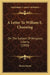 A Letter To William E. Channing: On The Subject Of Religious Liberty (1830) by Moses Stuart