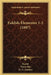 Euklids Elementer 1-2 (1897) by Euclid, Thyra Eibe, H. G. Zeuthen